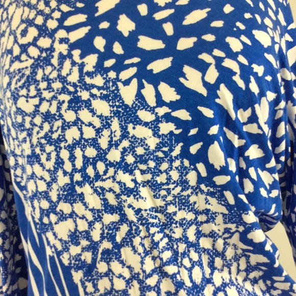 Ann Taylor Loft Multi Blue Blouse Size S - Picture 4 of 5